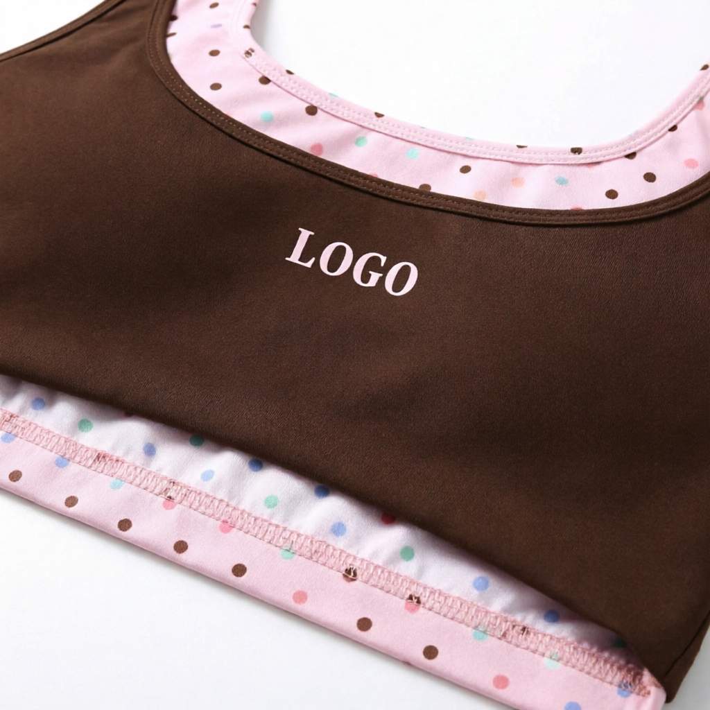 Double-Layer Design: Pink Polka Dot Inner Lining Peek-Through