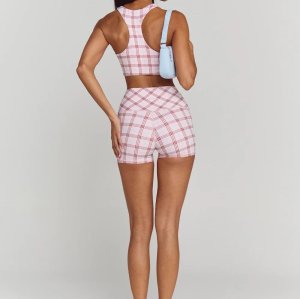 Custom Plaid Sports Bra Manufacturer OEM | Yoga Bra Factory Bulk