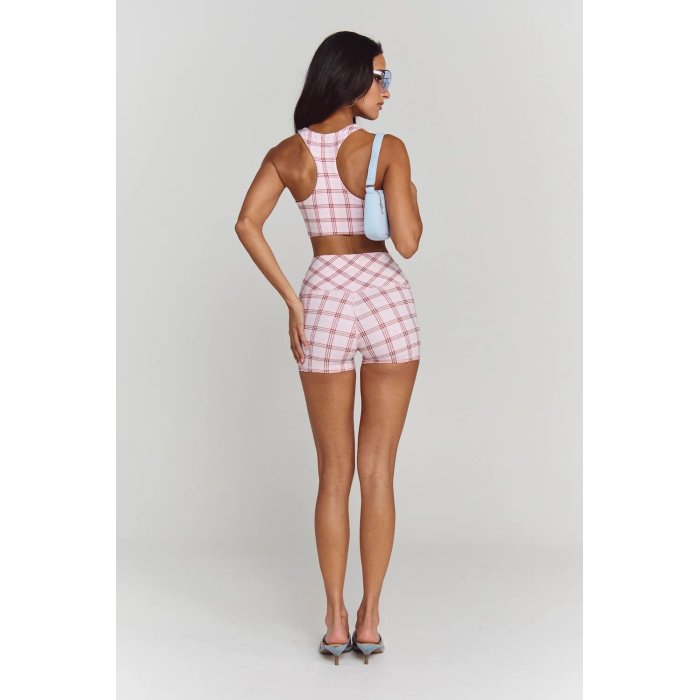 Custom Plaid Sports Bra Manufacturer OEM | Yoga Bra Factory Bulk