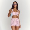 Custom Plaid Sports Bra Manufacturer OEM | Yoga Bra Factory Bulk