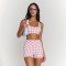 Custom Plaid Sports Bra Manufacturer OEM | Yoga Bra Factory Bulk