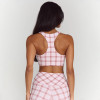 Custom Plaid Sports Bra Manufacturer OEM | Yoga Bra Factory Bulk