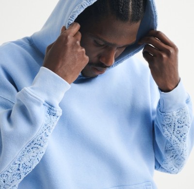 Custom Crochet-Style Popover Hoodie | Mens Sportswear Factory