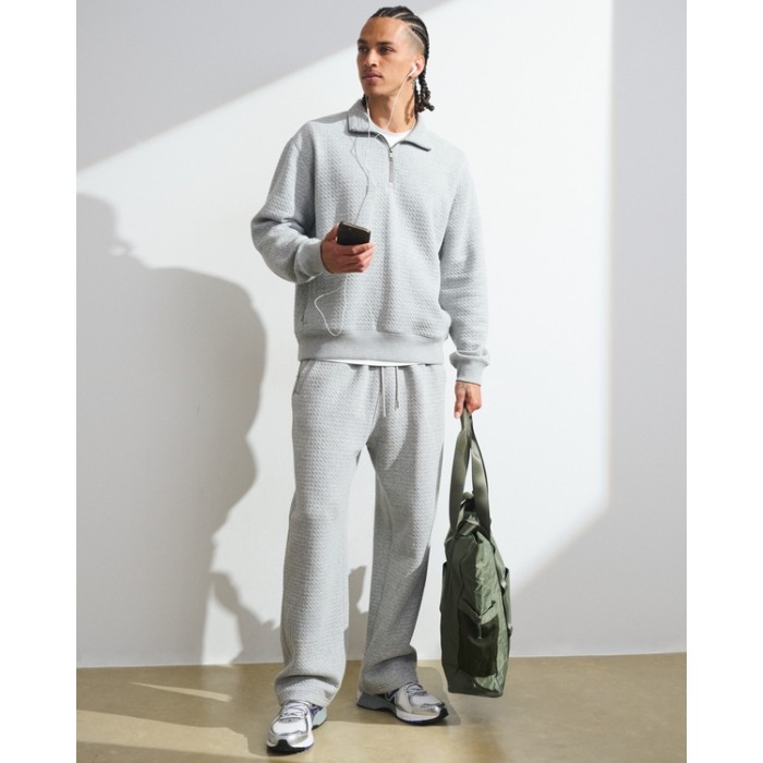 Custom Waffle Texture Half-Zip Sweatshirt | Mens Sportswear Factory