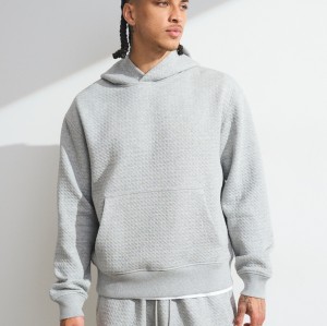 Custom Waffle Texture Popover Hoodie | Sportswear Factory Wholesale