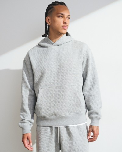 Custom Waffle Texture Popover Hoodie | Sportswear Factory Wholesale