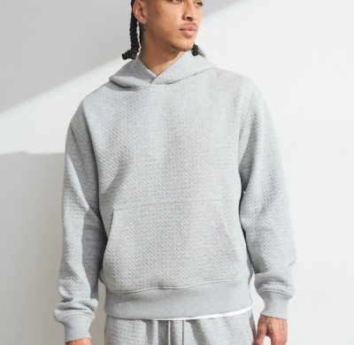 Custom Waffle Texture Popover Hoodie | Sportswear Factory Wholesale