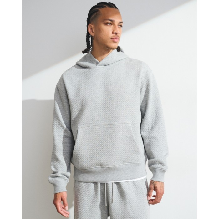 Custom Waffle Texture Popover Hoodie | Sportswear Factory Wholesale