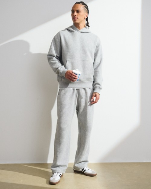 Custom Waffle Texture Popover Hoodie | Sportswear Factory Wholesale