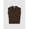 Custom Sleeveless V-Neck Sweat Top | Womens Sportswear Factory Wholesale