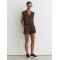 Custom Sleeveless V-Neck Sweat Top Tan | Womens Sportswear Factory