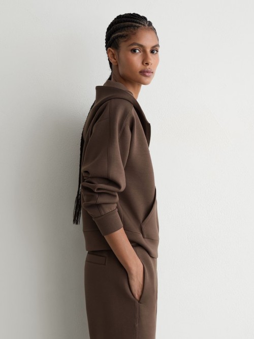 Custom Interlock Half-Zip Hoodie | Womens Sportswear Manufacturer