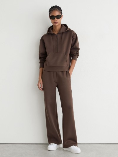 Custom Interlock Half-Zip Hoodie | Womens Sportswear Manufacturer