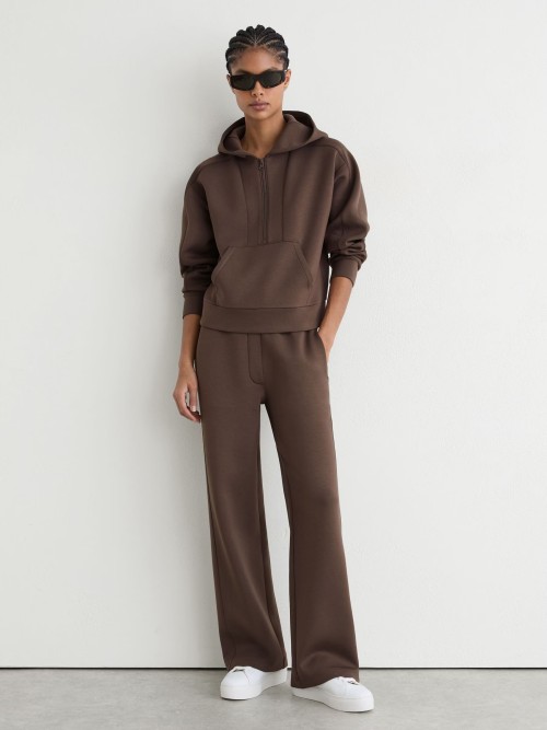 Custom Interlock Half-Zip Hoodie | Womens Sportswear Manufacturer