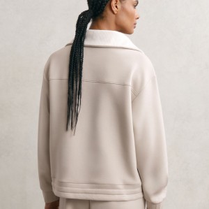 Custom Interlock Half-Zip Sweatshirt | Womens Sportswear Factory Bulk