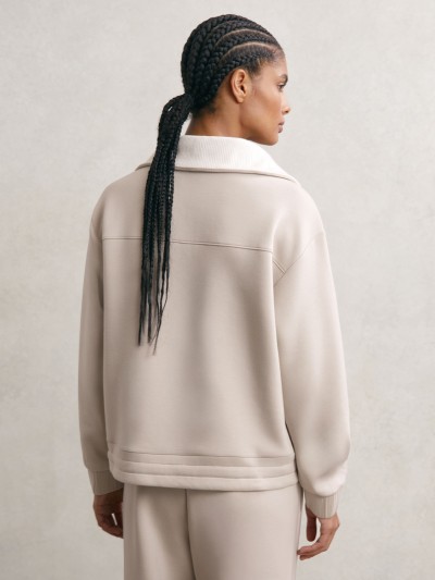 Custom Interlock Half-Zip Sweatshirt | Womens Sportswear Factory Bulk