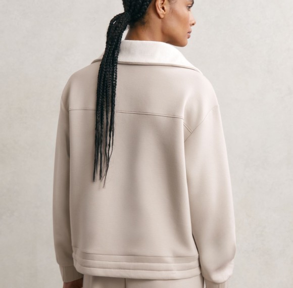 Custom Interlock Half-Zip Sweatshirt | Womens Sportswear Factory Bulk