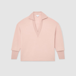 Custom Open-Collar Sweatshirt | Womens Sportswear Factory Wholesale