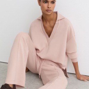 Custom Open-Collar Sweatshirt | Womens Sportswear Factory Wholesale