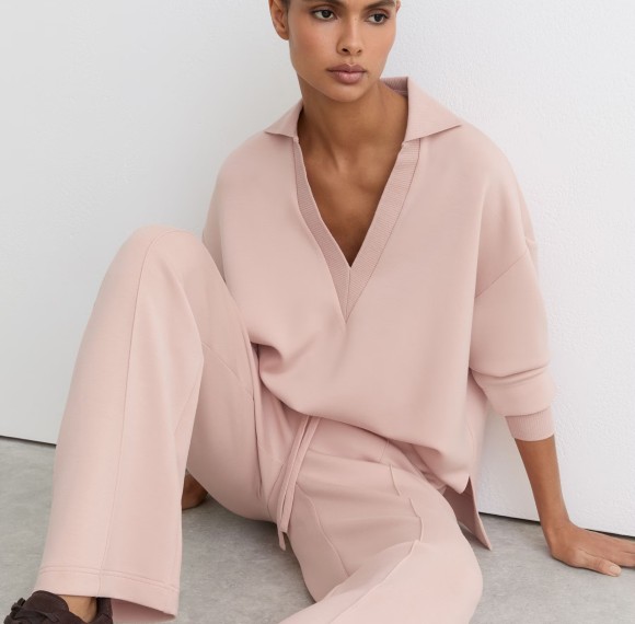 Custom Open-Collar Sweatshirt | Womens Sportswear Factory Wholesale