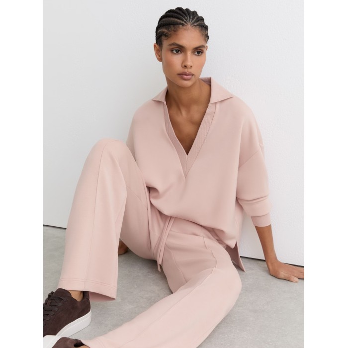 Custom Open-Collar Sweatshirt | Womens Sportswear Factory Wholesale