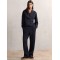 Custom Shawl-Neck Sweatshirt with Modal | Sportswear Manufacturer Navy