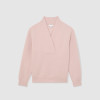 Custom Shawl-Neck Sweatshirt with Modal | Sportswear Factory Pink
