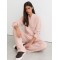 Custom Shawl-Neck Sweatshirt with Modal | Sportswear Factory Pink
