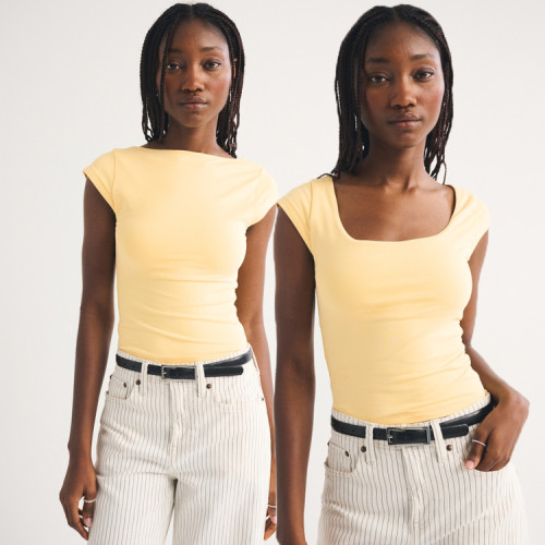 Custom Bra-Free Reversible Scoopneck Top | Womens Sportswear Factory