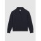 Custom Shawl-Neck Sweatshirt with Modal | Sportswear Manufacturer Navy