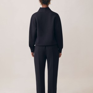 Custom Shawl-Neck Sweatshirt with Modal | Sportswear Manufacturer Navy