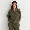 Custom Shawl-Neck Sweatshirt with Modal | Sportswear Factory Green