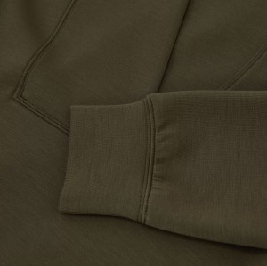 Custom Shawl-Neck Sweatshirt with Modal | Sportswear Factory Green
