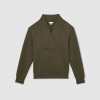 Custom Shawl-Neck Sweatshirt with Modal | Sportswear Factory Green