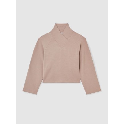 Custom Shawl-Neck Sweatshirt | Womens Sportswear Factory Manufacturer