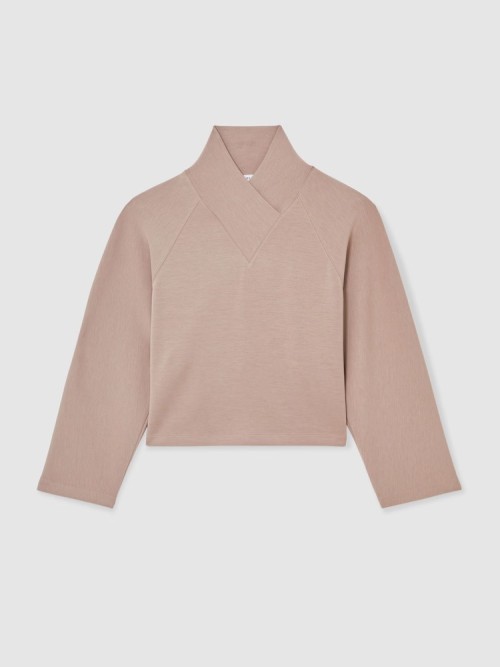 Custom Shawl-Neck Sweatshirt | Womens Sportswear Factory Manufacturer
