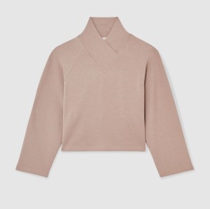 Custom Shawl-Neck Sweatshirt | Womens Sportswear Factory Manufacturer