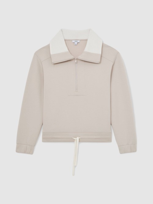 Custom Interlock Half-Zip Sweatshirt | Womens Sportswear Factory Bulk