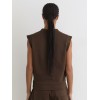 Custom Sleeveless V-Neck Sweat Top Tan | Womens Sportswear Factory