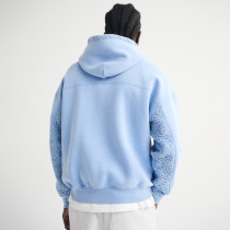 Custom Crochet-Style Popover Hoodie | Mens Sportswear Factory