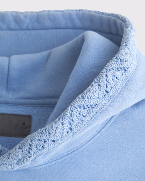 Custom Crochet-Style Popover Hoodie | Mens Sportswear Factory