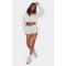 Custom Cloud Fleece Cropped Hoodie Breathable Spring Workout  Sweatshirts Cotton Shorts