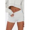 Custom Cloud Fleece Cropped Hoodie Breathable Spring Workout  Sweatshirts Cotton Shorts