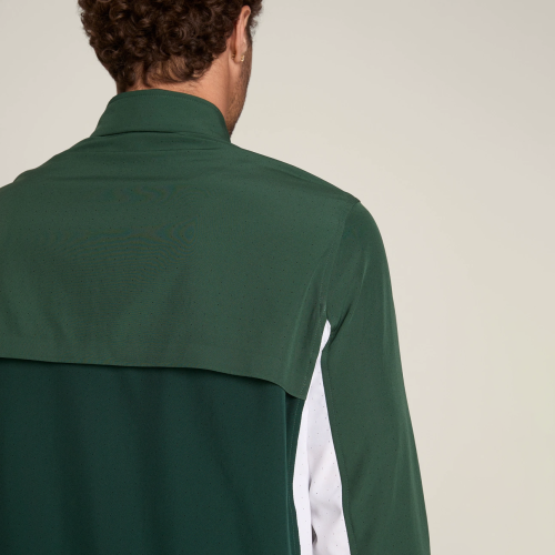 Custom Men's Active Nylon Wear Set Wholesale Pickleball Tennis Outfit with Long Sleeve Top Jacket 2-Piece Short