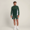 Custom Men's Active Nylon Wear Set Wholesale Pickleball Tennis Outfit with Long Sleeve Top Jacket 2-Piece Short