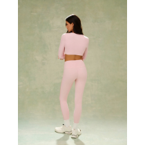 Custom UPF 50+ Twist Front long sleeve Yoga Top Buttery Soft Naked Feel Yoga Leggings