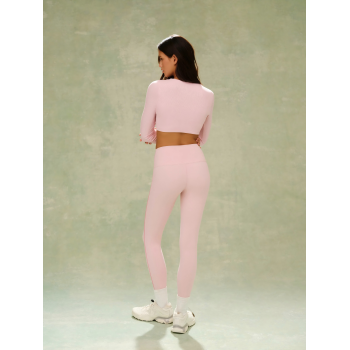 Custom UPF 50+ Twist Front long sleeve Yoga Top Buttery Soft Naked Feel Yoga Leggings