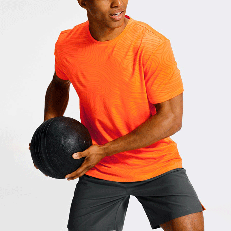Custom Men's Jacquard T Shirt | Performance T Shirt Manufacturer