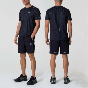 Custom Men's T Shirt Set | Quick Dry Wind Reflective Outdoor Running,China Manufacturer