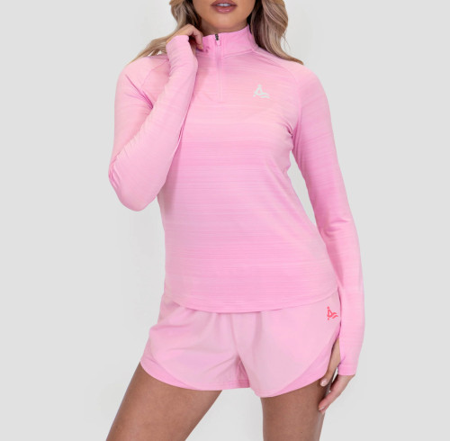 Customised Women's 1/4 Zip Sportswear | Comfortable Breathable Sportswear China Sportswear Manufacturer